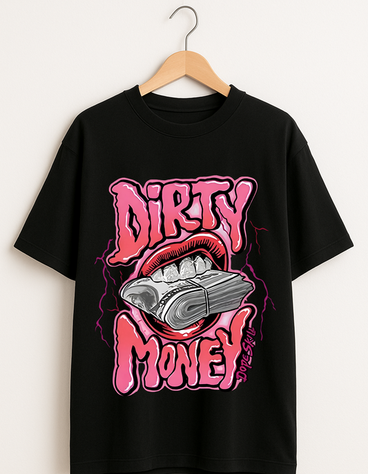 Oversized Tee- Dirty Money