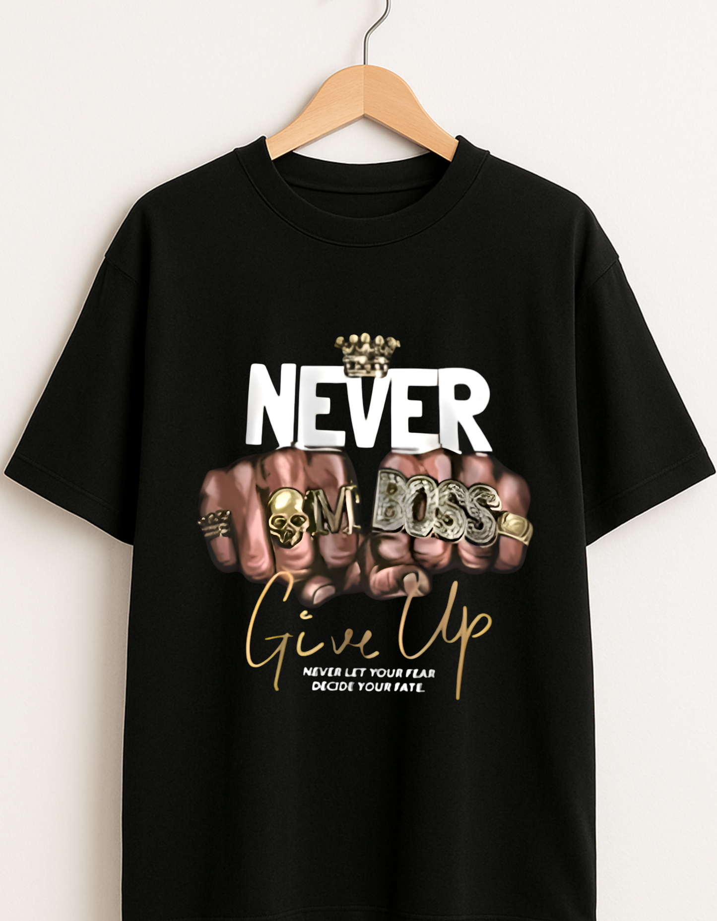 Oversized Tee - Never Give Up