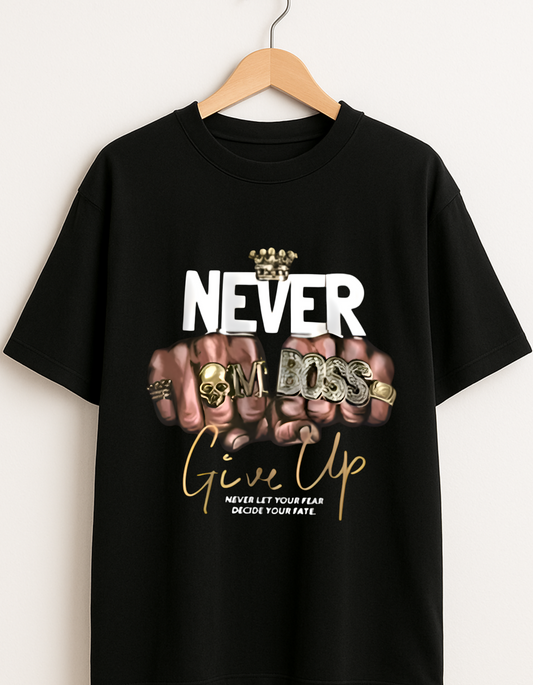 Oversized Tee - Never Give Up