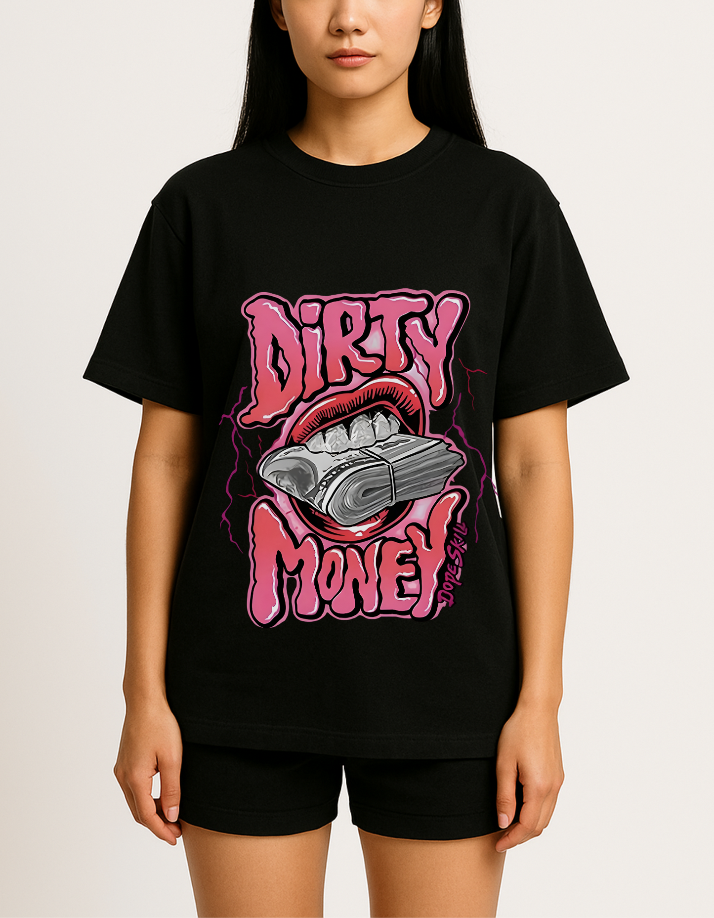 Oversized Tee- Dirty Money