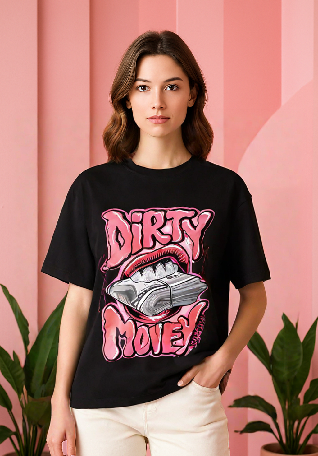 Oversized Tee- Dirty Money
