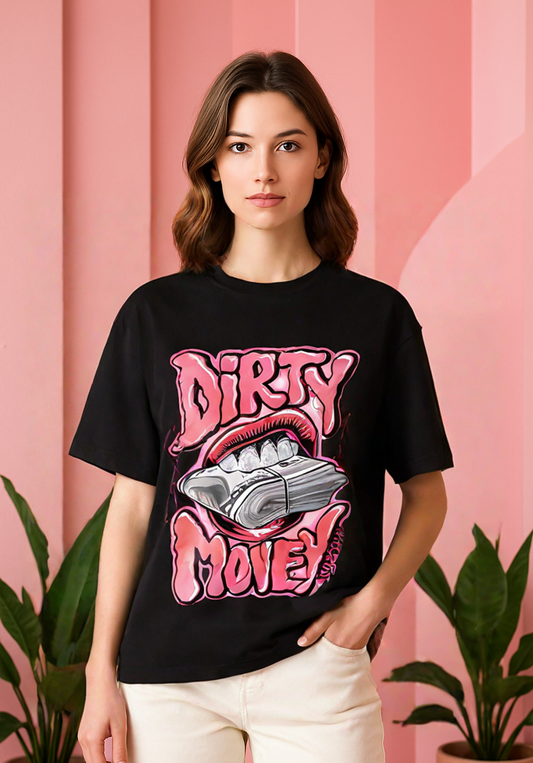 Oversized Tee- Dirty Money